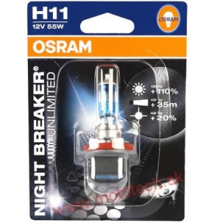 OSRAM NIGHT BREAKER UNLIMITED H11 12V/55W, PGJ19-2 - 1 KS