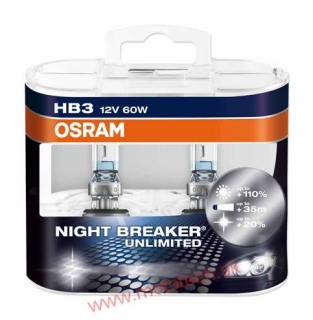 HB3 OSRAM Night Breaker Unlimited +110% - 9005NBU-BOX