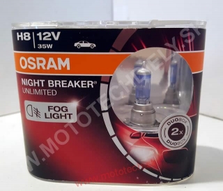 Osram Night Breaker Unlimited H8, 12V / 35W, PGJ19-1 - 2 Ks