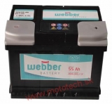 Autobatéria WEBBER 12V, 55AH, 460A