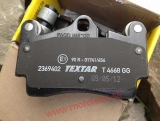TEXTAR Zadné brzdové platničky - 7L0698451B
