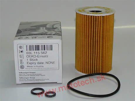 Originál olejový filter 1,6 TDI 77KW /2,0 TDI 81 + 103KW - 03L115562