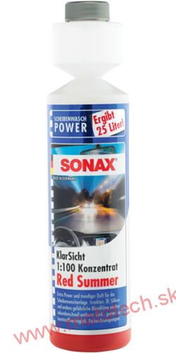 SONAX Letný koncentrát do ostrekovačov RED SUMMER 1:100 - 250 ml 