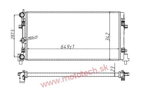 Čína vodný chladič 1.2 55KW - 6R0121253A
