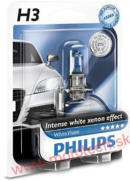 Žiarovka PHILIPS WhiteVision H3, 12V/55W, PK22s