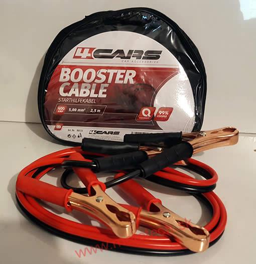 4CARS Štartovacie káble 400AMP, 5.0MM², 2.5M