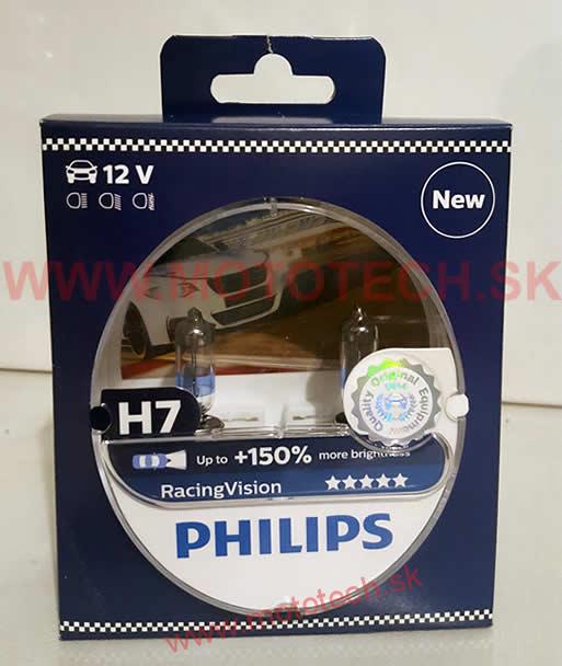 PHILIPS RacingVision H7, 12V / 55W, PX26d - 2 KS 