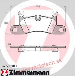 Zadné brzdové platničky - 7P0698451