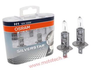 OSRAM SILVERSTAR 2.0 H1 12V / 55W, P14,5s - 2 KS