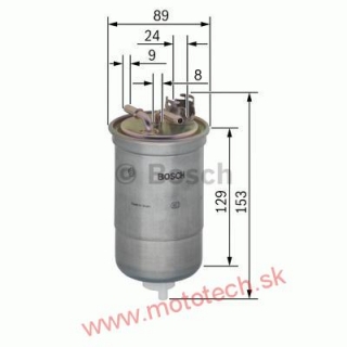 BOSCH Palivový filter 1.9 TDI PD + 2.0 - 7M0127401A