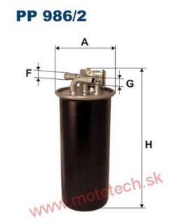 FILTRON Palivový filter 2.7 + 3.0TDI - 4F0127435A