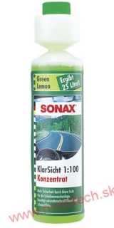 SONAX Letný koncentrát do ostrekovačov, Zelený Citrón 1:100 - 250 ml 