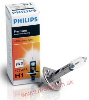 Žiarovka PHILIPS PREMIUM +30% H1 12V / 55W, P14,5s 