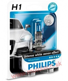 Žiarovka PHILIPS WHITE VISION H1 12V / 55W, P14,5s 