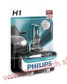 Žiarovka PHILIPS X-tremeVision +130% H1 12V / 55W, P14,5s 