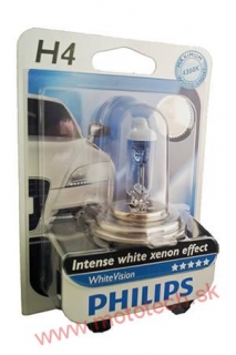 Žiarovka PHILIPS WhiteVision H4, 12V, 60w / 55w, P43t