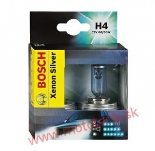 Žiarovka BOSCH Xenon Silver H4, 12V, 60w / 55w, P43t - 2Ks