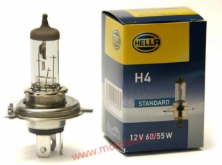 Žiarovka HELLA H4, 12V, 60w / 55w, P43t