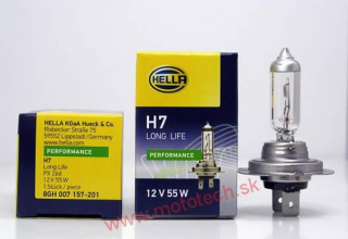 Žiarovka H7 Long Life + 30%, 12V/55W, PX26d -  HELLA