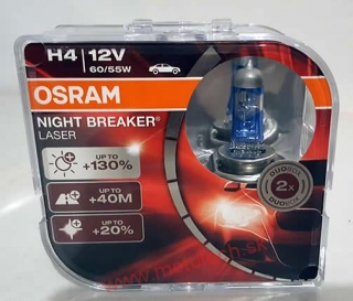 Osram Night Breaker Laser H4 12V, 60/55w, P43t - 2 Ks