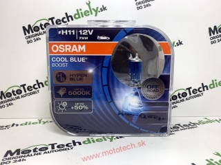 OSRAM COOL BLUE BOOST H11 12V/55W, PGJ19-2 - 2 KS