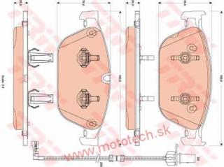 Brzdové platničky - 4H0698151H