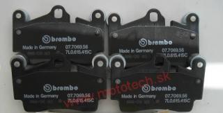 BREMBO Zadné brzdové platničky - 7L0698451B